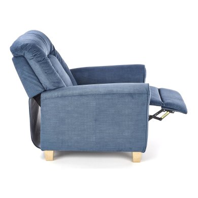 Кресло мягкое раскладное с реклайнером Halmar Bard Темно-голубой V-CH-BARD-FOT-NIEBIESKI фото - 6