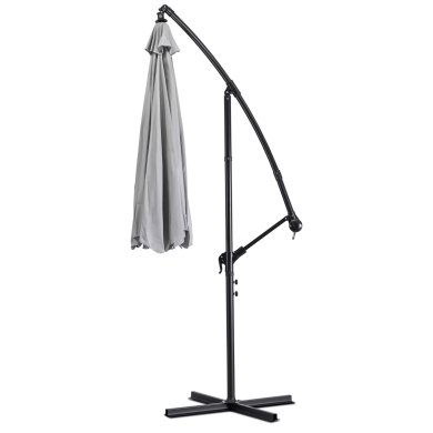 Садовый зонт с чехлом Mebel Elit AKRON 255 см Светло-серый ME.AKRON/JP/T/OGR/PAR фото - 3