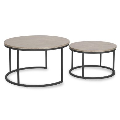 Комплект журнальних столів Mebel Elit ROCKY MAX 2 шт Бетон ME.MAXROCKY/BET/CZ/L фото - 3