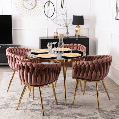 Обідній стілець Mebel Elit CAPI Welur Рожевий ME.CAPI/R/ZL/V/K фото - 6