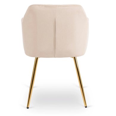 Обеденный стул Mebel Elit SHANE Welur Кремовый - 4 Обеденный стул Mebel Elit SHANE Welur Кремовый ME.SHANE/KR/ZL/V/K фото - 4