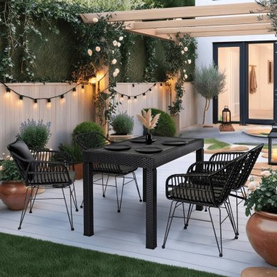 Комплект садовой мебели Mebel Elit FARGO Черный FARGO/CZ/RT/OGR/S/MUSA/CZ/CZ/RT/Z4/K фото - 13