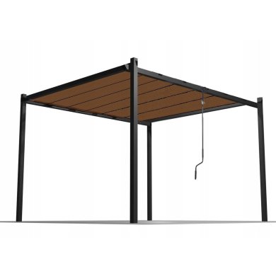 Пергола Garden Line 3х3 м Коричневий TUN4016 фото - 4