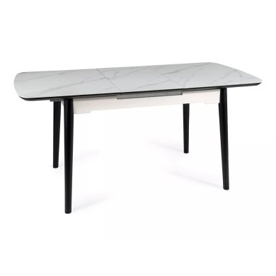 Раскладной обеденный стол Signal APOLLO Ceramic Marmur Белый APOLLOBC120 фото - 2