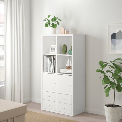 IKEA Стеллаж KALLAX Белый (ИКЕА КАЛЛАКС) 59278307 фото - 5