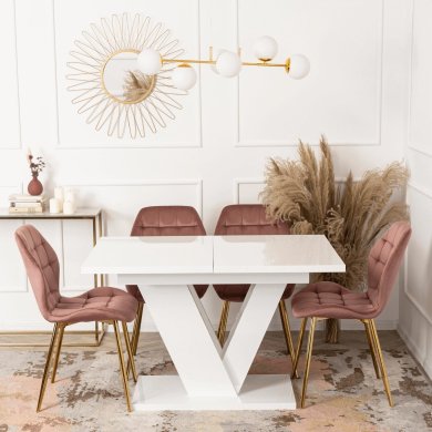 Раскладной обеденный стол Mebel Elit CLARK Белый PM.DUBAJ/B/PL/S фото - 7