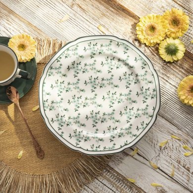 Обідня тарілка Homla GRETA 27 см Зелений 234847 фото - 6