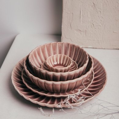 Глибока тарілка Homla MELIDA 19 см Рожевий 235892 фото - 7