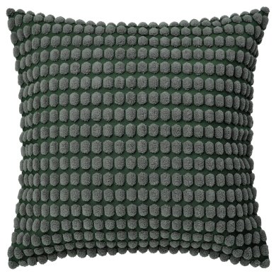 IKEA Декоративная наволочка SVARTPOPPEL 50х50 см Серый (ИКЕА СВАРТПОППЕЛЬ) 90543007