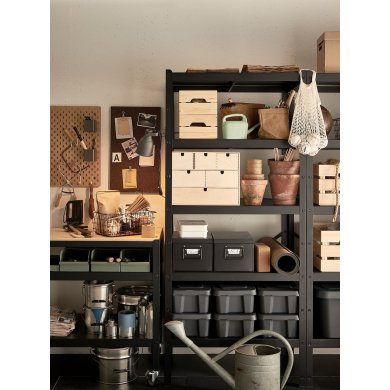 IKEA Комплект полок для стеллажа BROR 4 шт Черный (ИКЕА BROR) 00512289 фото - 8