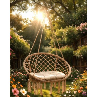 Підвісне крісло Garden Line HAM5288 Бежевий HAM5288 фото - 4