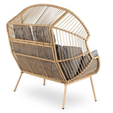 Садовый диван Mebel Elit KORYNT Серый ME.KORYNT2S/P/NAT/T/FW фото - 4