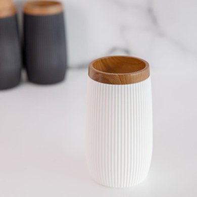 Стакан для зубных щеток Homla DIALL Белый 217932 фото - 4