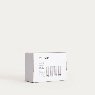 Набор стопок Homla LYNN 50 мл 4 шт Прозрачный 243453 фото - 4