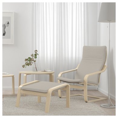IKEA Крісло-качалка POANG Світло-бежевий (ИКЕА ПОАНГ) 39240787 фото - 4