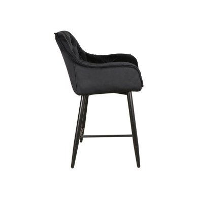 Барный стул Signal Cherry H-2 Velvet Черный CHERRYH2CC фото - 3