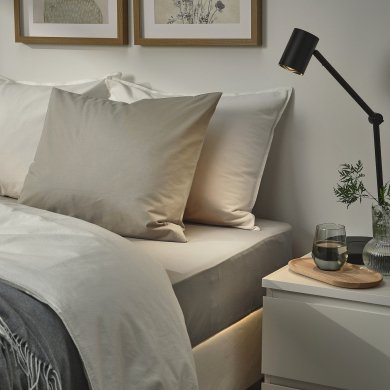 Наволочка ULLVIDE 50x60 см Бежевий - 2 IKEA Наволочка ULLVIDE 50x60 см Бежевий (ИКЕА УЛЛВИДЕ) 90590249 фото - 2