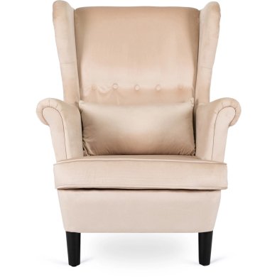 Крісло м'яке Mebel Elit KLARIS 2 Welur Бежевий ME.KLARIS2/BZ/V/FW фото - 3