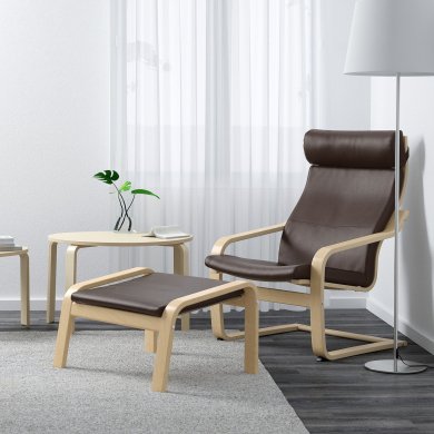 IKEA Підставка для ніг POANG Коричневий (ИКЕА ПОАНГ) 59829111 фото - 10