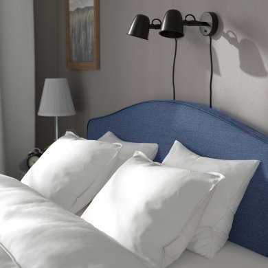 IKEA Ліжко RAMNEFJALL 140х200 см Темно-синій (ИКЕА РАМНЕФЬЯЛЛЬ) 49607484 фото - 6