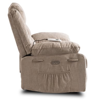 Кресло мягкое раскладное с реклайнером Mebel Elit JASPER Бежевый ME.JASPER/BZ/T/FW фото - 3