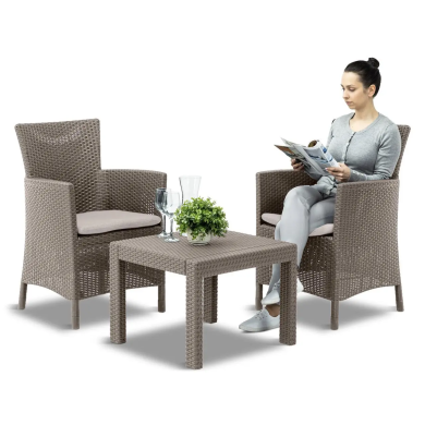 Комплект садових меблів Keter SALVADOR Капучино 219451 фото - 4