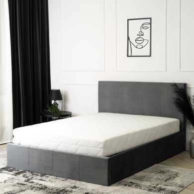 Кровать Mebel Elit MELIA Welur 140x200 см Темно-серый ME.MELIA/140/P/V/LOZZPOJ фото - 4