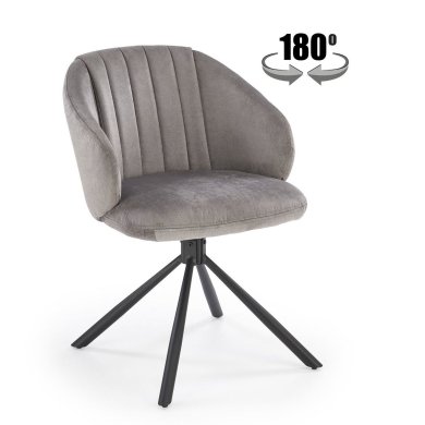 Обеденный стул поворотный Halmar K533 Пепельный V-CH-K/533-KR-POPIELATY