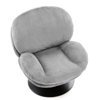 Крісло м'яке поворотне Halmar SHELL Попелястий V-CH-SHELL-FOT-POPIELATY фото - 7