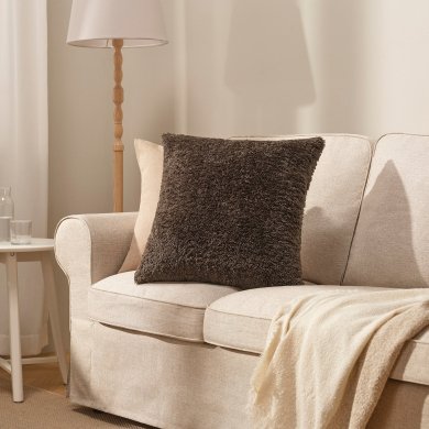 IKEA Декоративная наволочка ASJORDFLY 50х50 см Коричневый (ИКЕА АСЬОРДФЛИ) 60590769 фото - 2