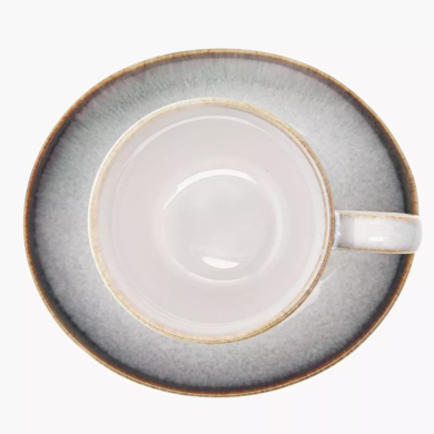 Чашка с блюдцем Duka FREJA 220 мл | Серый - 4 Чашка с блюдцем Duka FREJA 220 мл | Серый 1216502 фото - 4