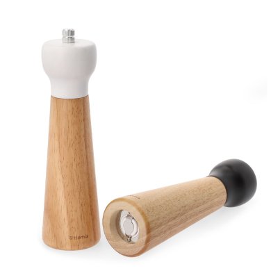 Набор мельниц для специй Homla RUBBY 21 см | Белый / Черный / Дерево - 4 Набор мельниц для специй Homla RUBBY 21 см | Белый / Черный / Дерево 164049 фото - 4