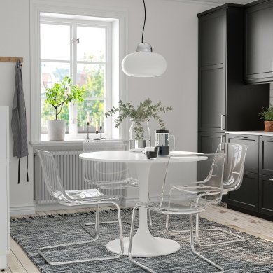 IKEA Обідній стілець TOBIAS Прозорий (ИКЕА ТОБИАС) 80349671 фото - 6