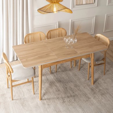 Раскладной обеденный стол Mebel Elit SAMER BIG Дуб золотой ME.SAMER/D/D/CER/S140-180 фото - 6