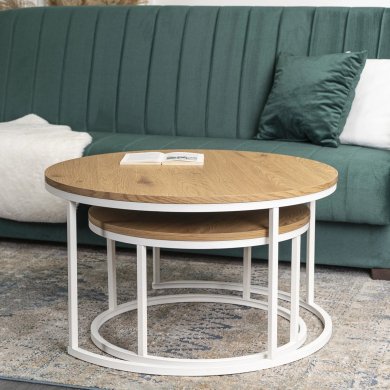 Комплект журнальных столов Mebel Elit DANIELLE MAX 2 шт Дуб - 8 Комплект журнальных столов Mebel Elit DANIELLE MAX 2 шт Дуб ME.MAXDANIELLE/D/B/L фото - 8