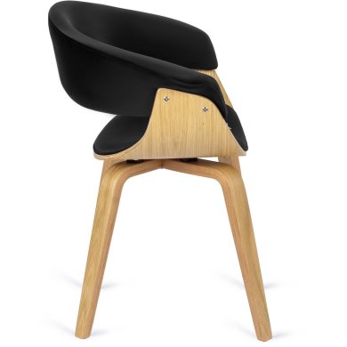 Обідній стілець Mebel Elit GARY Welur Чорний - 3 Обідній стілець Mebel Elit GARY Welur Чорний ME.GARY/CZ/DZ/V/DG/K фото - 3