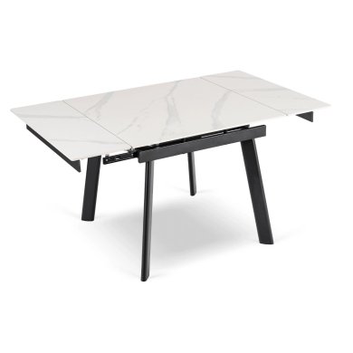 Розкладний обідній стіл Mebel Elit LARES Ceramic Marmur Білий ME.LARES/B/CZ/CER/S90-150 фото - 3