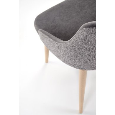 Обеденный стул поворотный Halmar MALAGA Пепельный - 9 Обеденный стул поворотный Halmar MALAGA Пепельный V-PL-N-MALAGA-MAVEL14/STELAR92 фото - 9