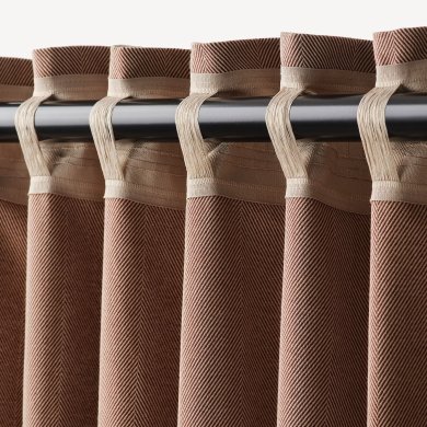 IKEA Шторы TIBAST 145x300 см 2 шт Темно-красный (ИКЕА ТИБАСТ) 50466666 фото - 6