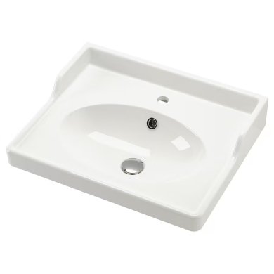 IKEA Раковина RUTSJON 62х49 см Белый 20545397