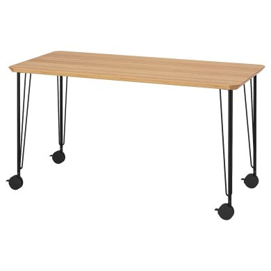 IKEA Письмовий стіл ANFALLARE/KRILLE Чорний (ИКЕА АНФАЛЛАРЕ/КРИЛЬ) 89509995