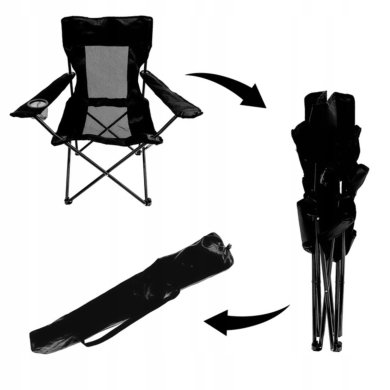 Складное рыбацкое кресло Kontrast DIEGO Черный - 2 Складное рыбацкое кресло Kontrast DIEGO Черный 5.10.13686 фото - 2