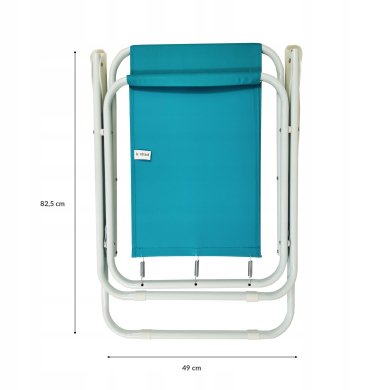 Складное садовое кресло Kontrast ATENA PRO Голубой 5.03.13440 фото - 11