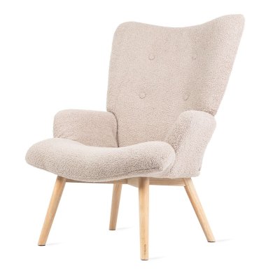 Крісло м'яке Homla MOSS TEDDY BOUCLE Бежевий 209865 фото - 2