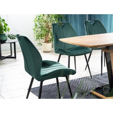 Обеденный стул Signal Arco Velvet Зеленый ARCOVCZ фото - 2