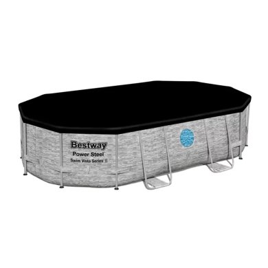Каркасный бассейн Bestway 56946 POWER STEEL 408x305x107 см Серый BES56946 фото - 3