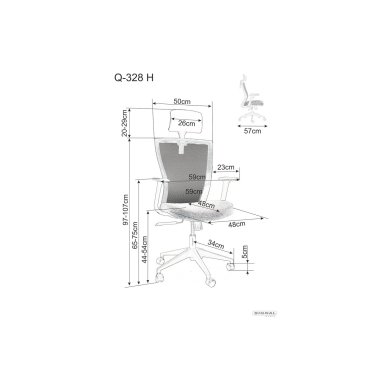 Офисное кресло Signal Q-328H Зеленый OBRQ328HCZ фото - 13