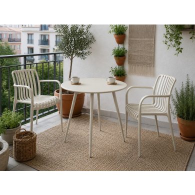 Садовый стул Kontrast KP104-KD Кремовый Meb000049 фото - 10
