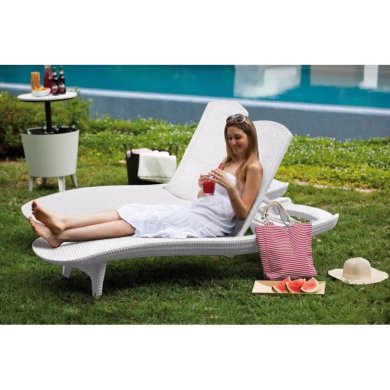 Шезлонг Keter PACIFIC Белый 230672 фото - 4