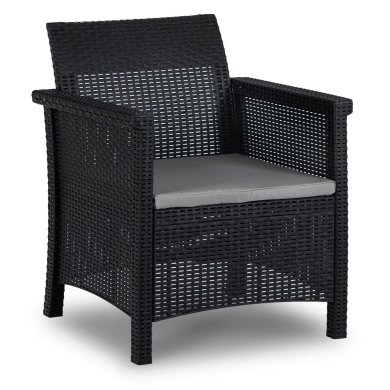 Комплект садовой мебели Mebel Elit BRENTA Черный ME.BRENTA/CZ/RT/OGR/ZES фото - 4